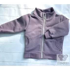   Nincs kinn a derekad! Cipzáras gyerek pulcsi - Pasztell lila