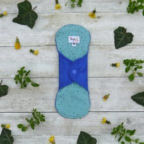 Női mosható intim betét - Türkiz tejút