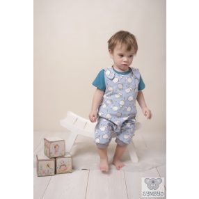 Nyári kertésznadrág (baba napozó), Cicamicák