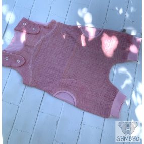 Nyári kertésznadrág (baba napozó), Rózsa, duplagéz