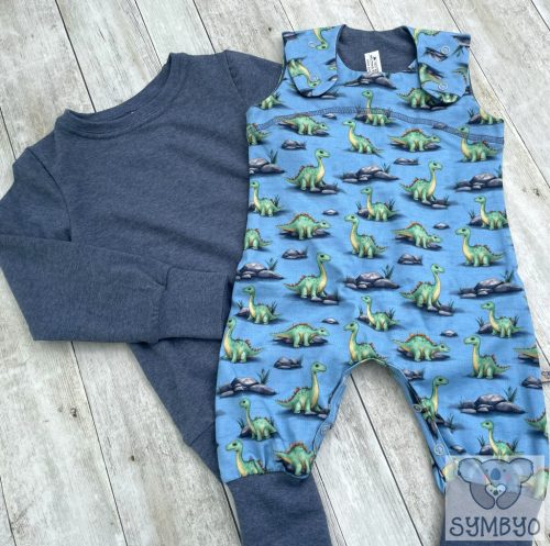Gyerek kertésznadrág (Egyberészes pizsama), Dínótesó, minőségi gyerekruha