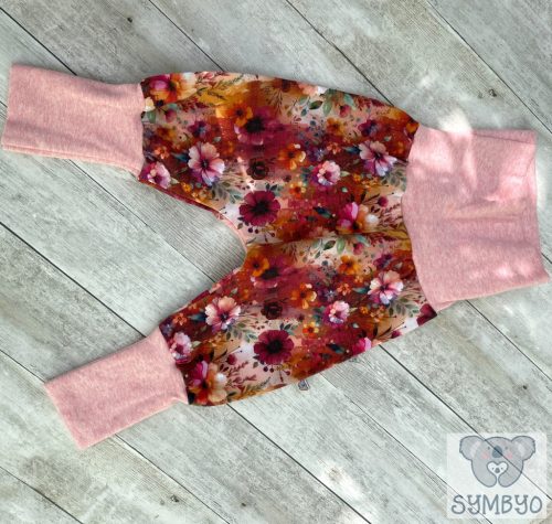 MocorGO babanadrág SLIM FIT, Virágoskert, minőségi babaruha