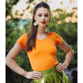 Jolly joker női póló BASIC, rövid ujjal - Narancs