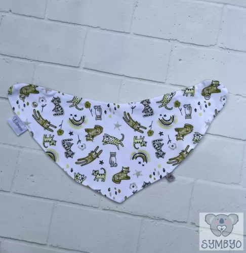 Baba nyálkendő, Játékos cicák - minőségi babaruha