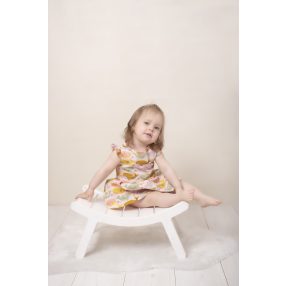 Nyári kislány pamutvászon ruha, Bálnák