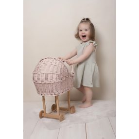 Nyári kislány duplagéz ruha, Halvány zöld