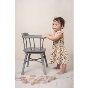 Nyári kislány duplagéz ruha, Nyuszik a réten