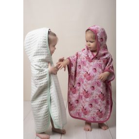 Baba, gyerek poncsó 0-6 éves korig - Almazöld