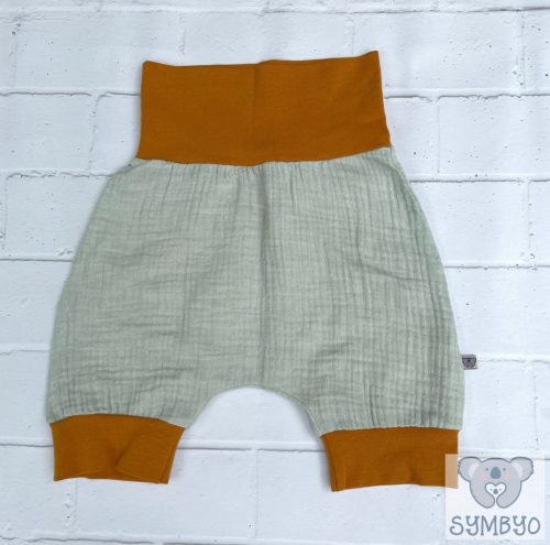MocorGO rövidnadrág SLIM FIT, Basic, Halványzöld, duplagéz