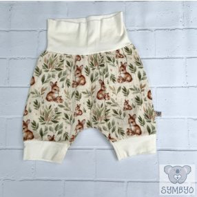 MocorGO rövidnadrág SLIM FIT, Nyuszik a réten, duplagéz