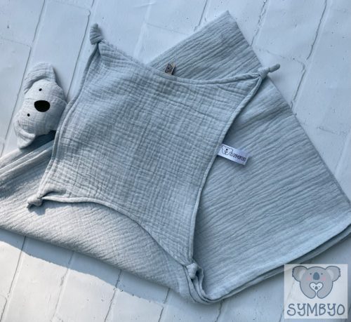 Symbyo Snuggle Set - Alvórongyi és babatakaró szett - Világoskék
